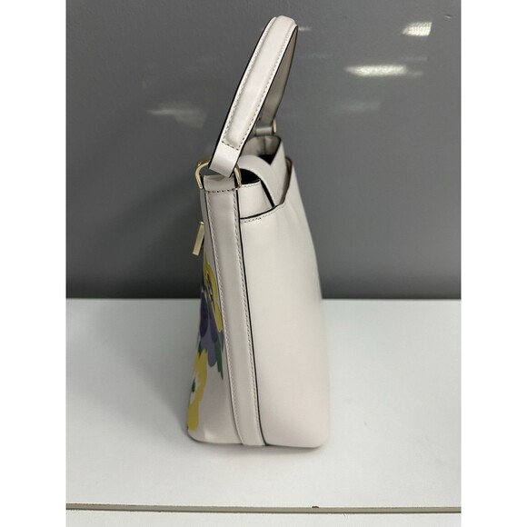 Kate Spade Shoulder Bag Reegan Pansy Toss Bucket Bag Purse Floral Handbag NWOT - Picture 3 of 10